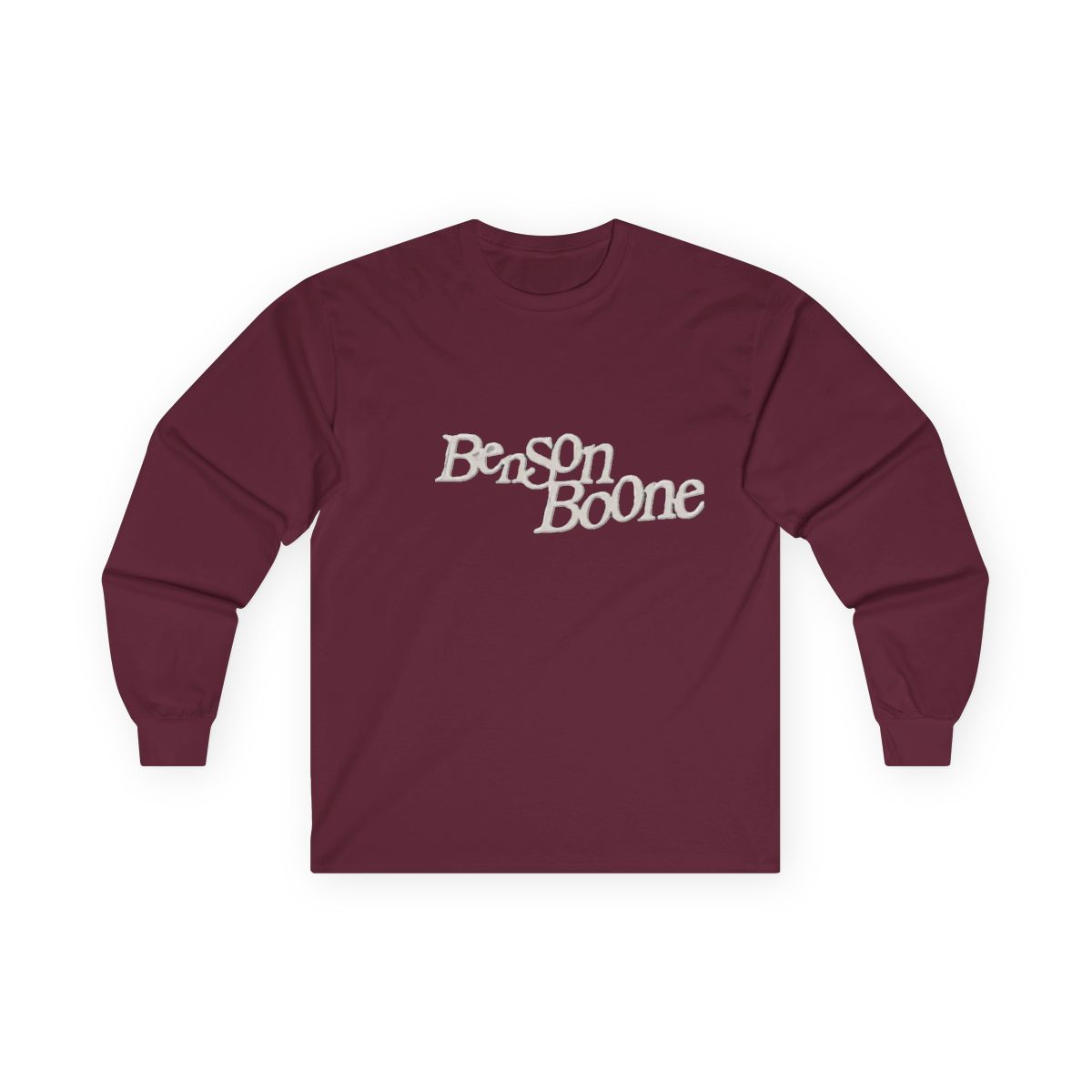 Benson Boone Merch Long Sleeve Classic Logo Long Sleeve Long Sleeve Hooded Pullovers - alternate angle 3, merchandise