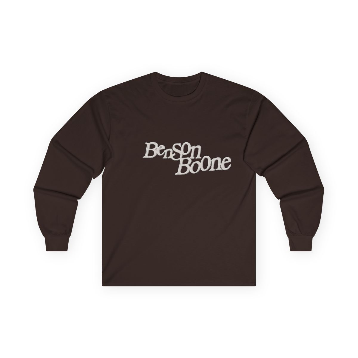 Benson Boone Merch Long Sleeve Classic Logo Long Sleeve Long Sleeve Hooded Pullovers - alternate angle 4, merchandise