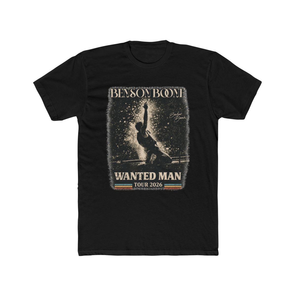 Benson Boone Wanted Man Tour 2026 Shirt, Vintage 90s Bootleg Graphic Tee, Retro Artist Concert Merch, Indie Pop Fan Gift T Shirt | Taste Beauty - alternate angle 4, merchandise