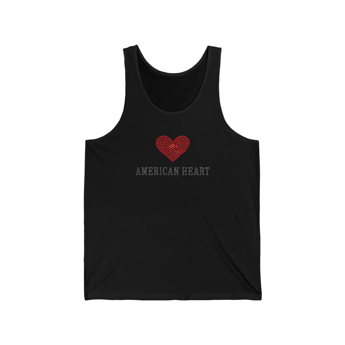 American Heart Rhinestone Tank | Benson Boone