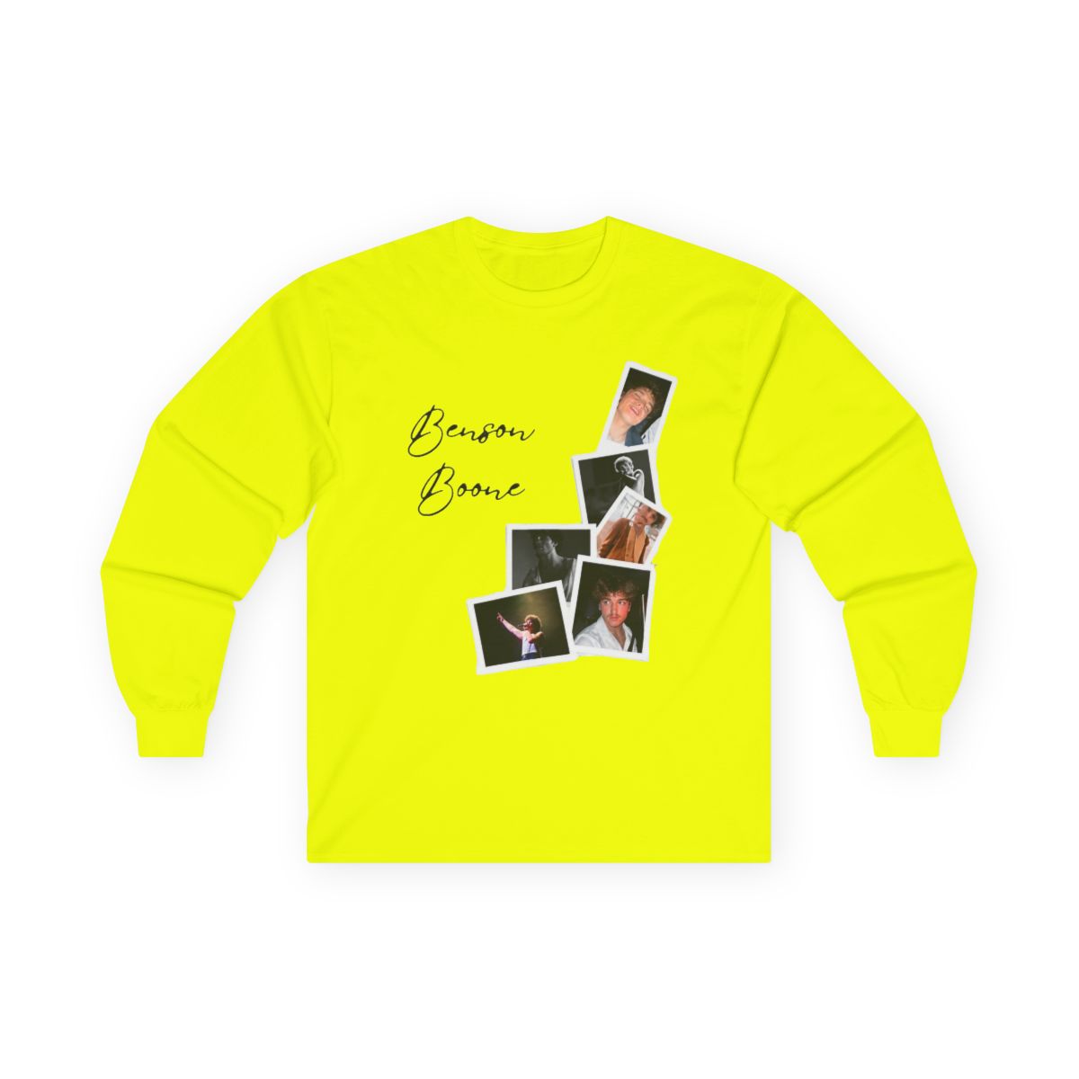 Benson Boone Merch Photo Album Long Sleeve Fashion Country Men Women Pullover Long Sleeve - alternate angle 5, merchandise