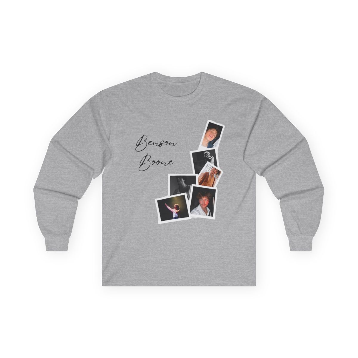 Benson Boone Merch Photo Album Long Sleeve Fashion Country Men Women Pullover Long Sleeve - Official Hoodies merchandise
