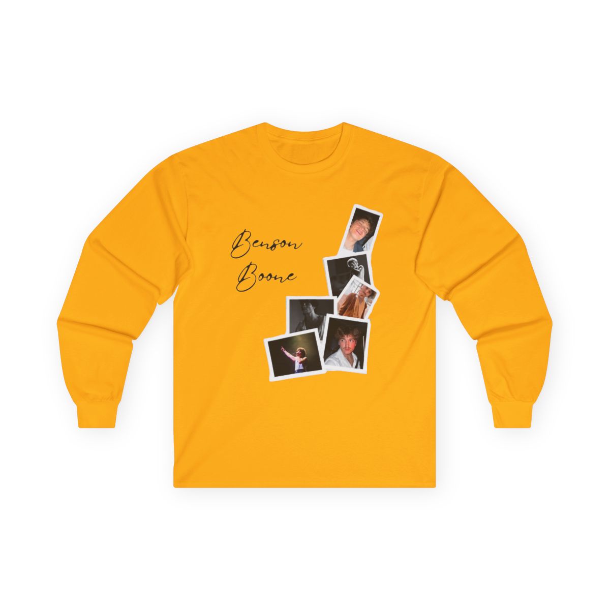 Benson Boone Merch Photo Album Long Sleeve Fashion Country Men Women Pullover Long Sleeve - alternate angle 2, merchandise