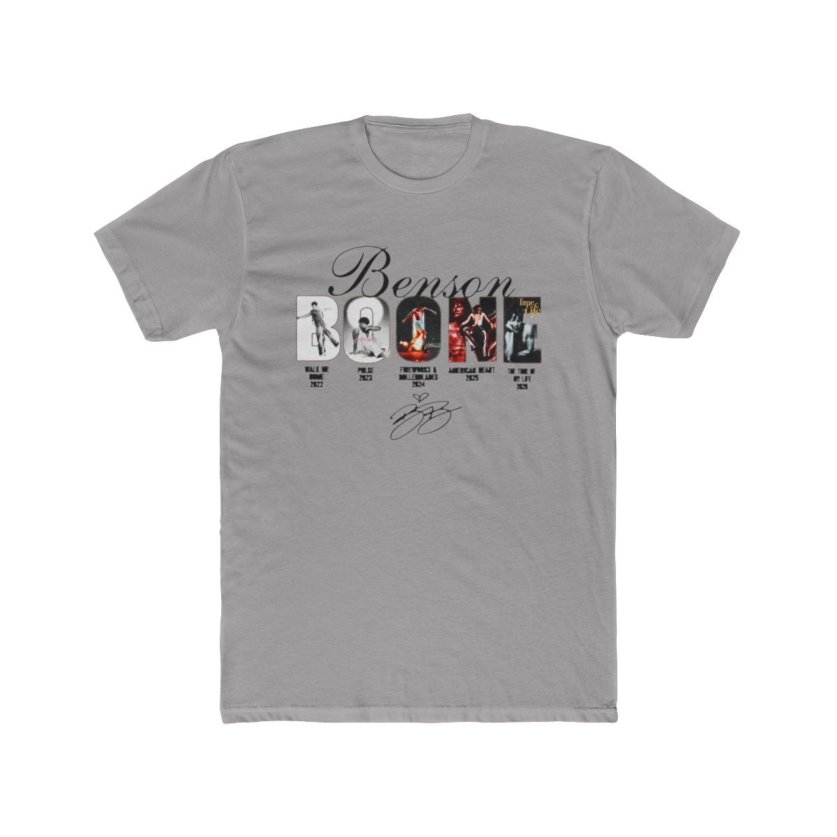 Benson Boone World Tour 2026 Shirt, Eras Chronology Signature T Shirt, Fireworks & Rollerblades Concert Merch Gift | Taste Beauty - Official T-Shirts merchandise