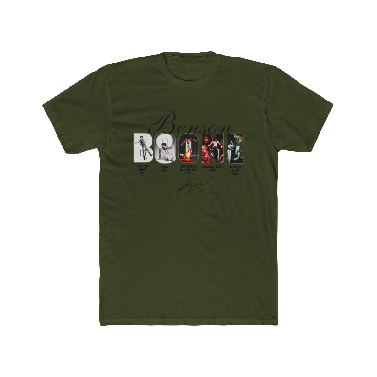 Benson Boone World Tour 2026 Shirt, Eras Chronology Signature T Shirt, Fireworks & Rollerblades Concert Merch Gift | Taste Beauty - alternate angle 5, merchandise