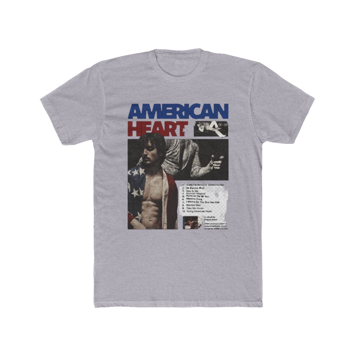 Benson Boone American Heart Album Merch T Shirt Music Tour Tee S